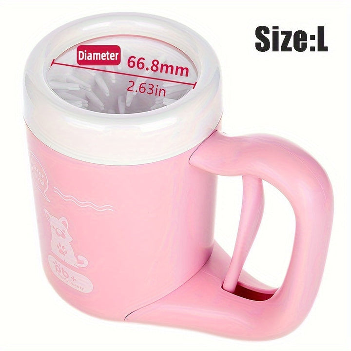 Silicone Pet Paw Cleaning Cup – Portable Soft Brush for Washing Paws