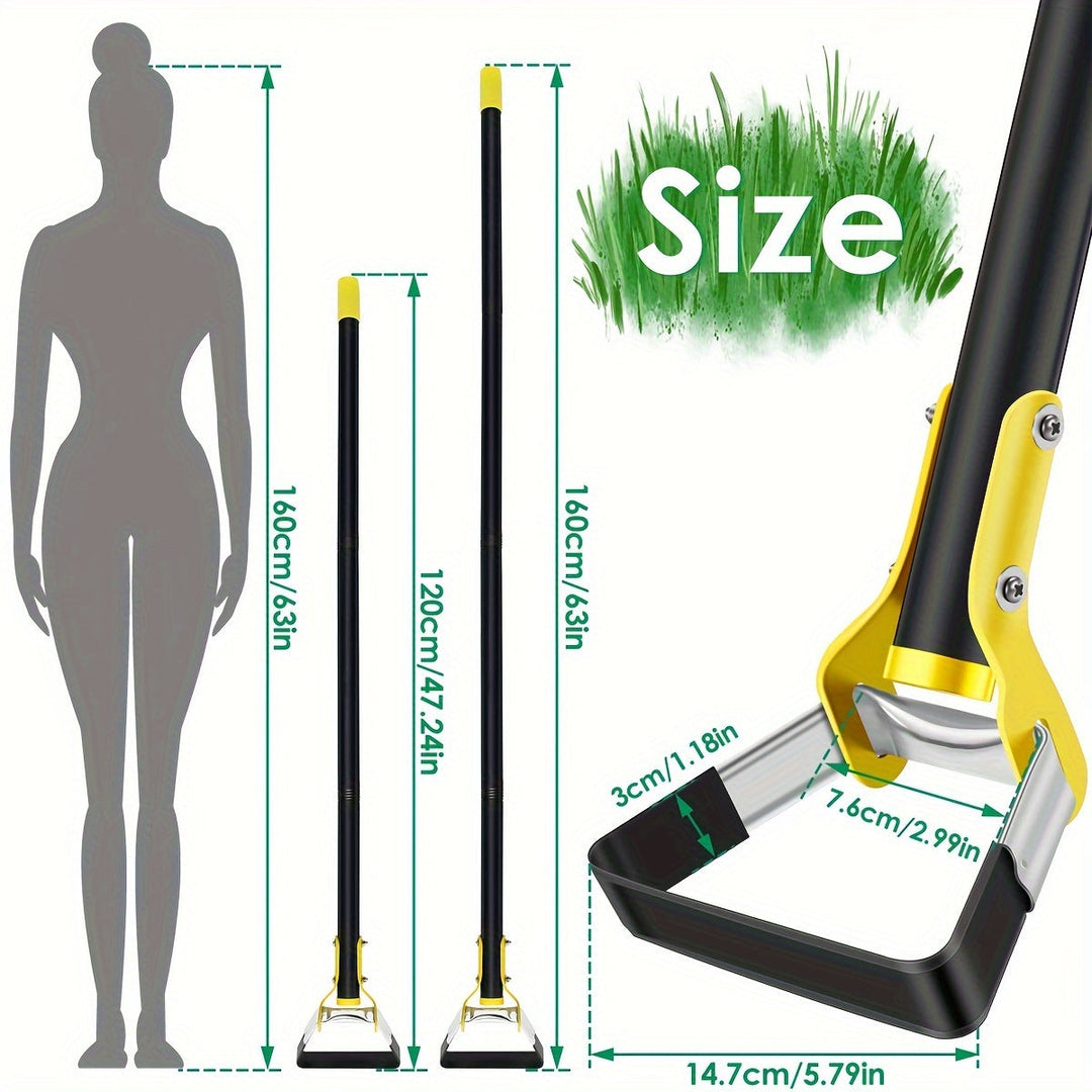 Ergonomic Stainless Steel Garden Tool with Triangular Head – For Weeding and Soil Cultivation