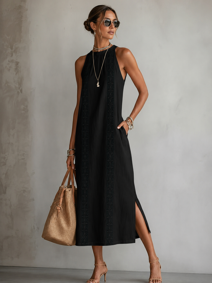 Marit™ | Airy Tummy-Concealing Embroidered Dress