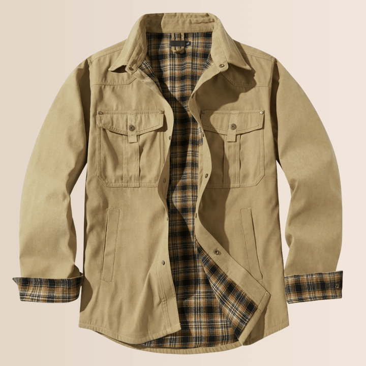 Men’s Vintage Flannel Plaid Jacket