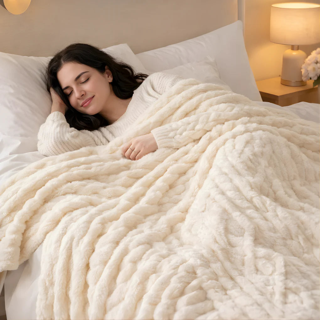 Faux Fur Throw Blanket