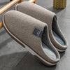 Warm Herringbone Men's Slippers – Comfort and Grip for Autumn and Winter at Home