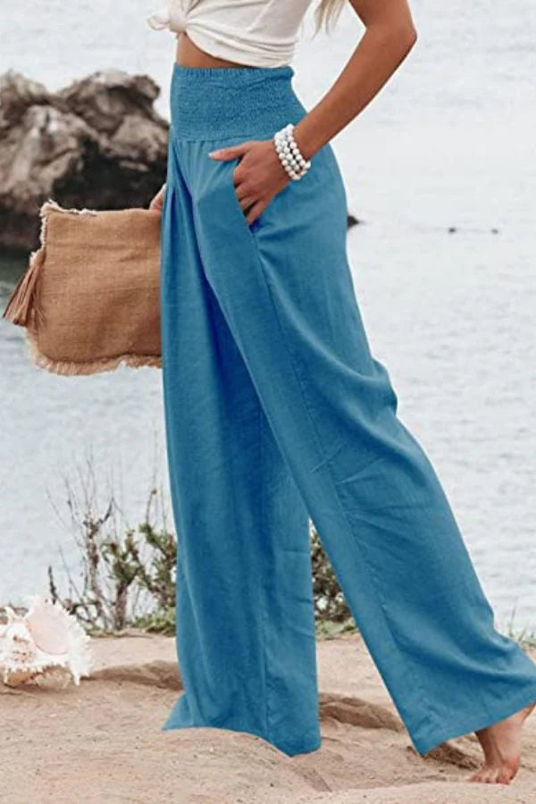 Elegant Stretchy Palazzo Pants for Women