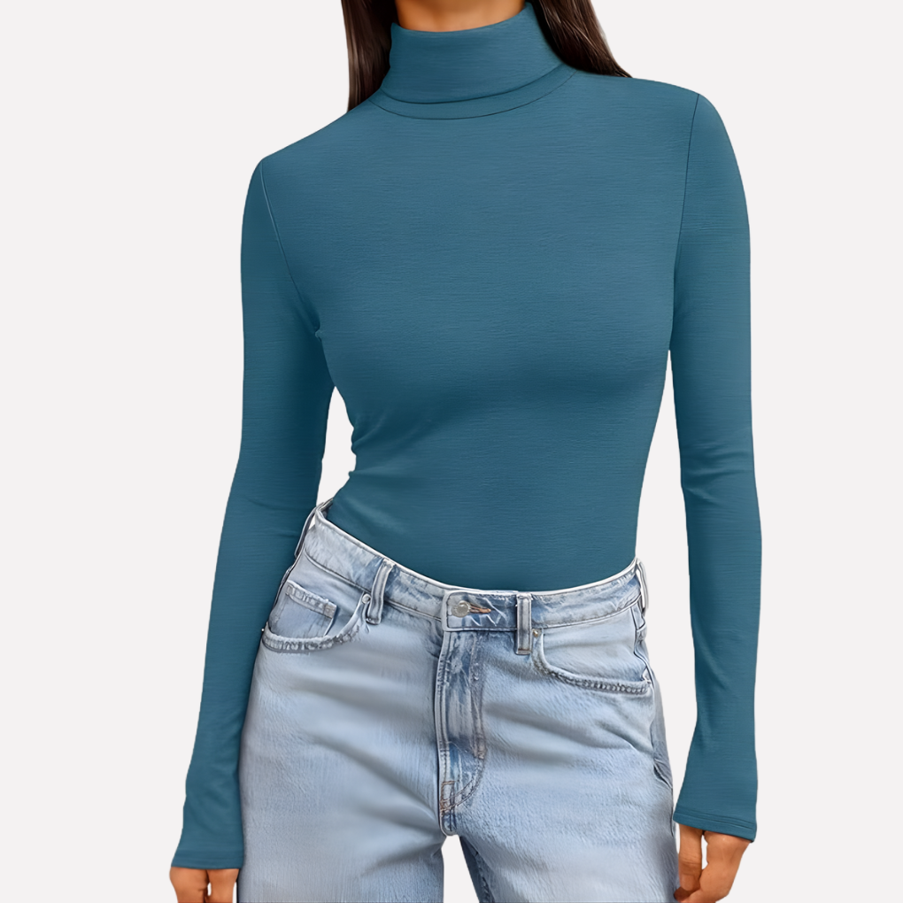 Women’s Turtleneck Long Sleeve Top