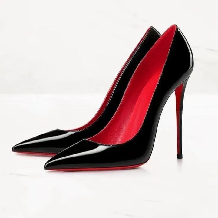 Women's Stiletto Heels – Pointed Toe & Patent Leather, Various Colours