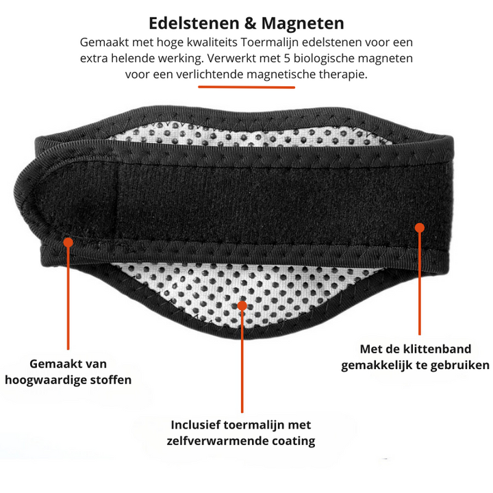 VitalTherm Neck Collar | With Tourmaline & Magnets | Self-Heating & Pain Relief