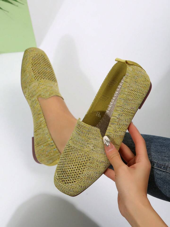 Women's orthopaedic slip-on trainers with soft footbed, breathable mesh