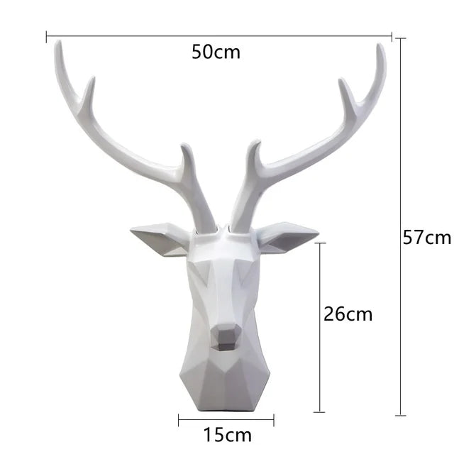 3D Deer Head Sculpture for a Majestic Atmosphere – RegalDeer