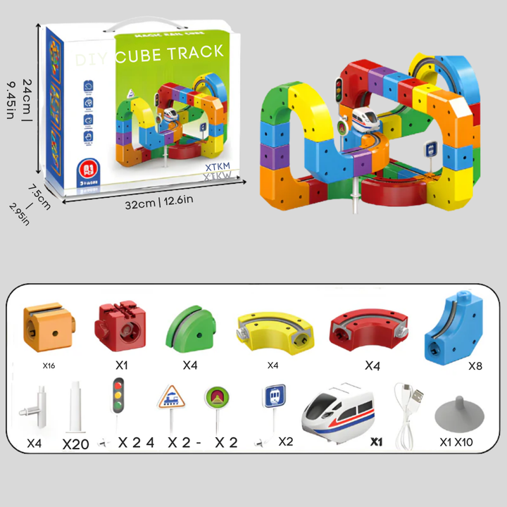 Mechanical 3D Train Building Set