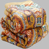 Sunrise Boho Reversible Blanket – Artistic Warmth with Dual-Sided Design