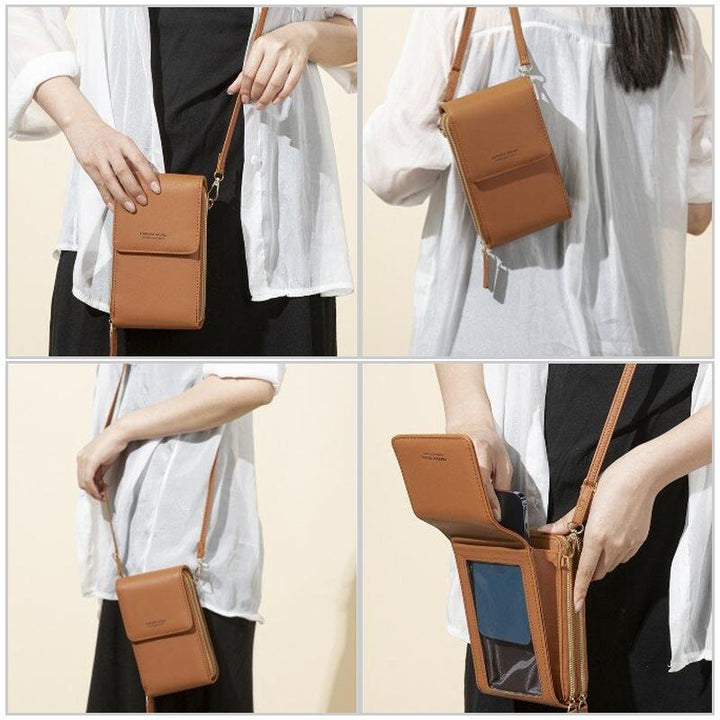 Touchscreen Phone Bag with Wallet Function – Compact Crossbody for Everyday Use