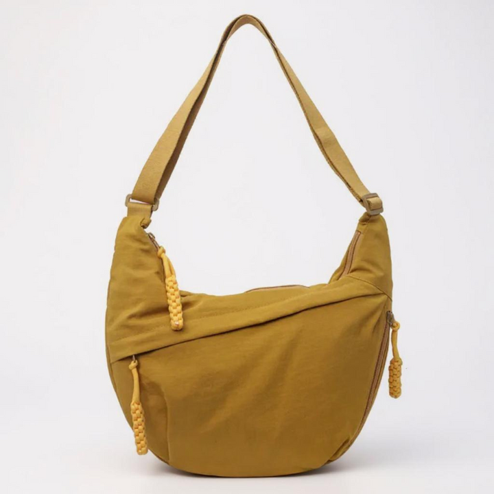 Shoulder Bag - Adjustable Strap, Nylon Crossbody with Multiple Pockets