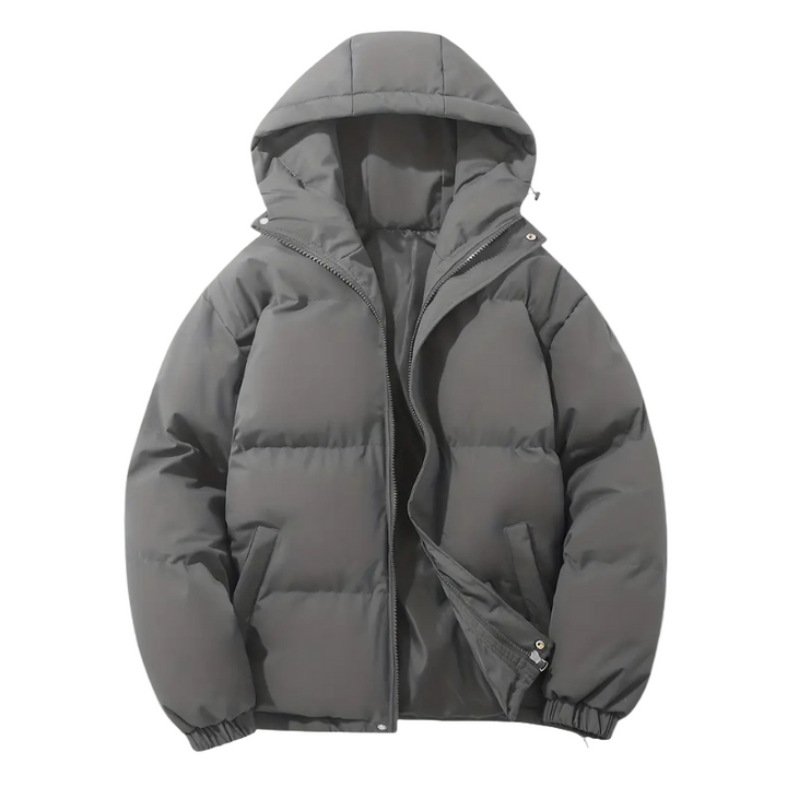 Men's Quilted Puffer Jacket with Hood – Elias