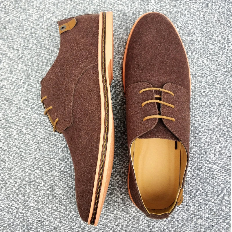 ClassicStep Suede Leather Oxford Shoes Refined Craftsmanship for the Modern Gentleman