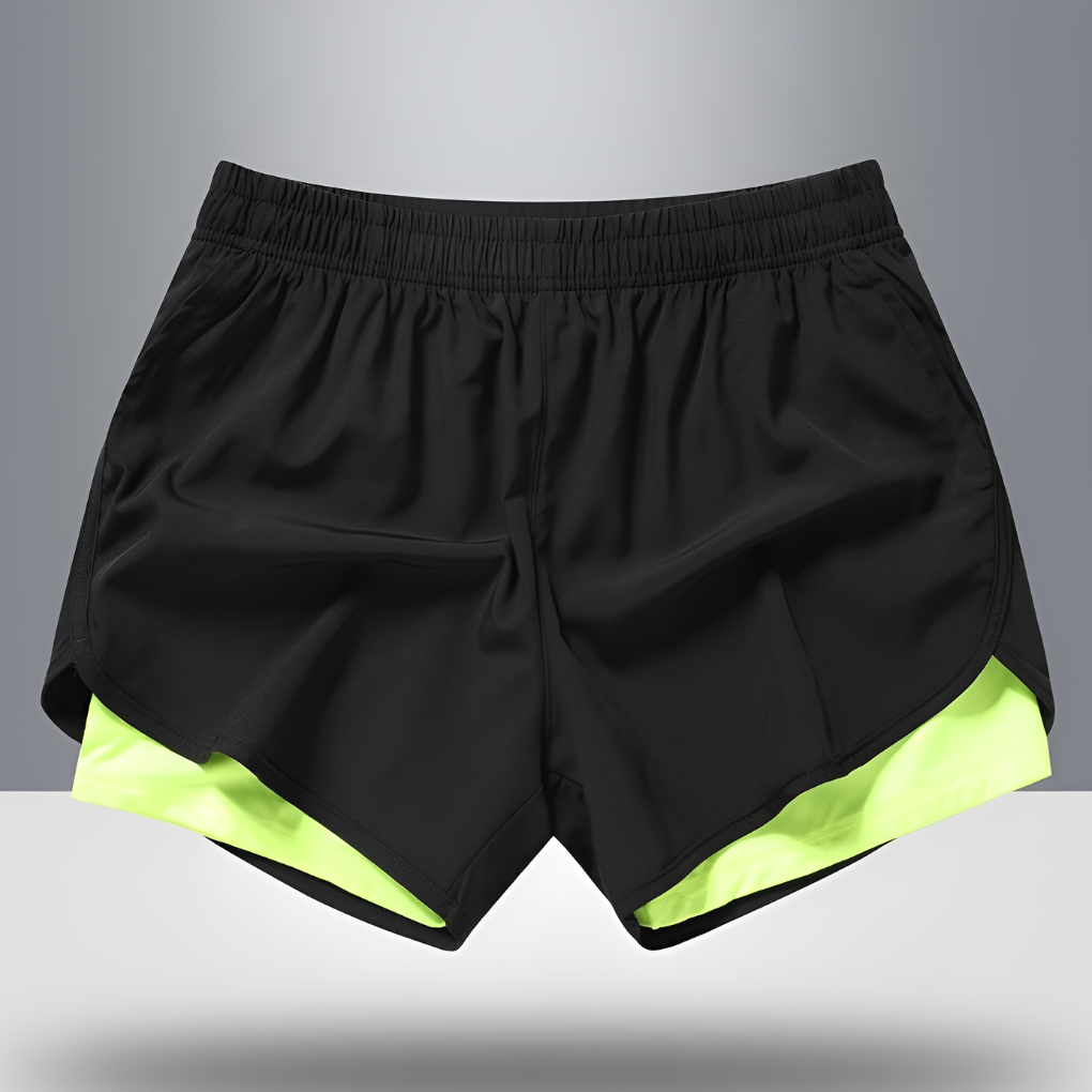 Quick-Dry Men's Running Shorts with Zipper