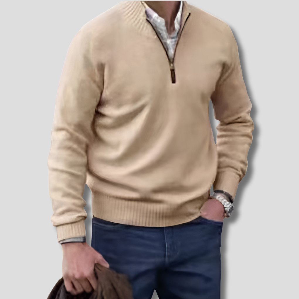 Men’s Half-Zip Sweater – Stylish Layering Choice