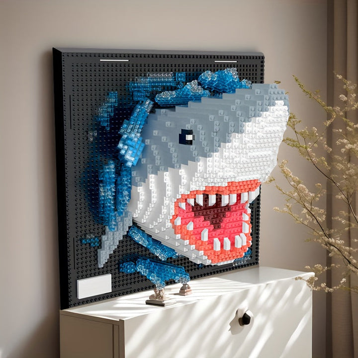 3D Creative Building Blocks – Shark and Eagle Collection