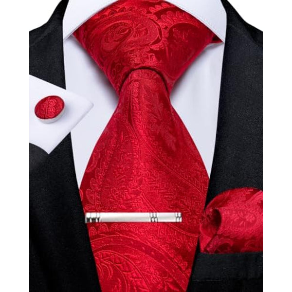 Men's paisley tie set – elegant accessories for weddings & events