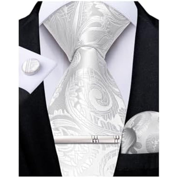Men's paisley tie set – elegant accessories for weddings & events