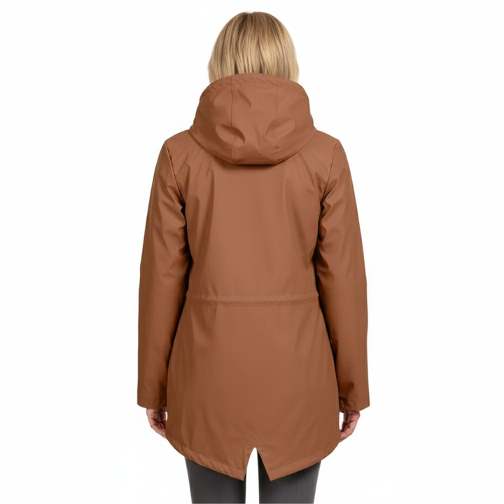 Waterproof Women's Coat – Fleece-Lined – with Hood