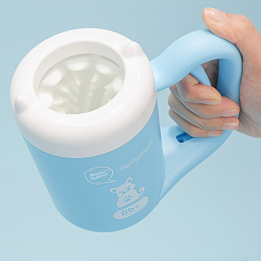 Silicone Pet Paw Cleaning Cup – Portable Soft Brush for Washing Paws
