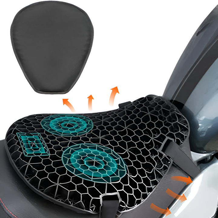 Motorcycle Gel Seat Pad for Long Distance Rides