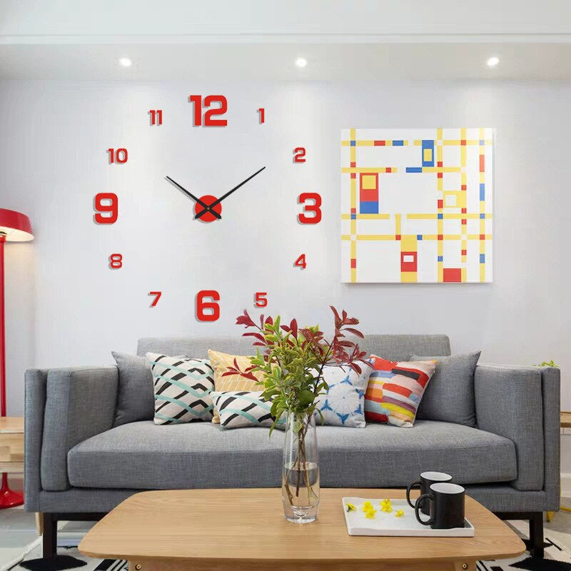 Large Modern-Style Wall Clock