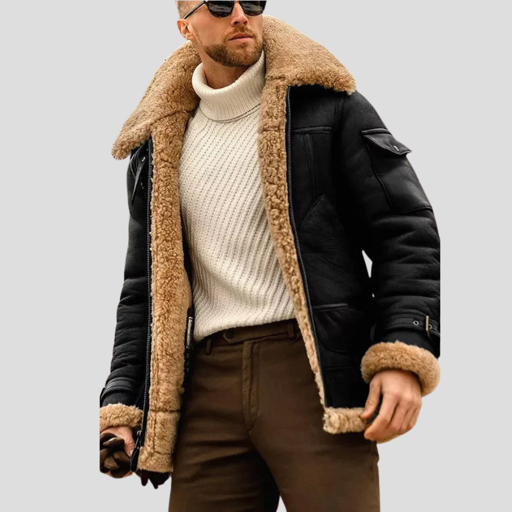 Men’s Camel Biker Jacket