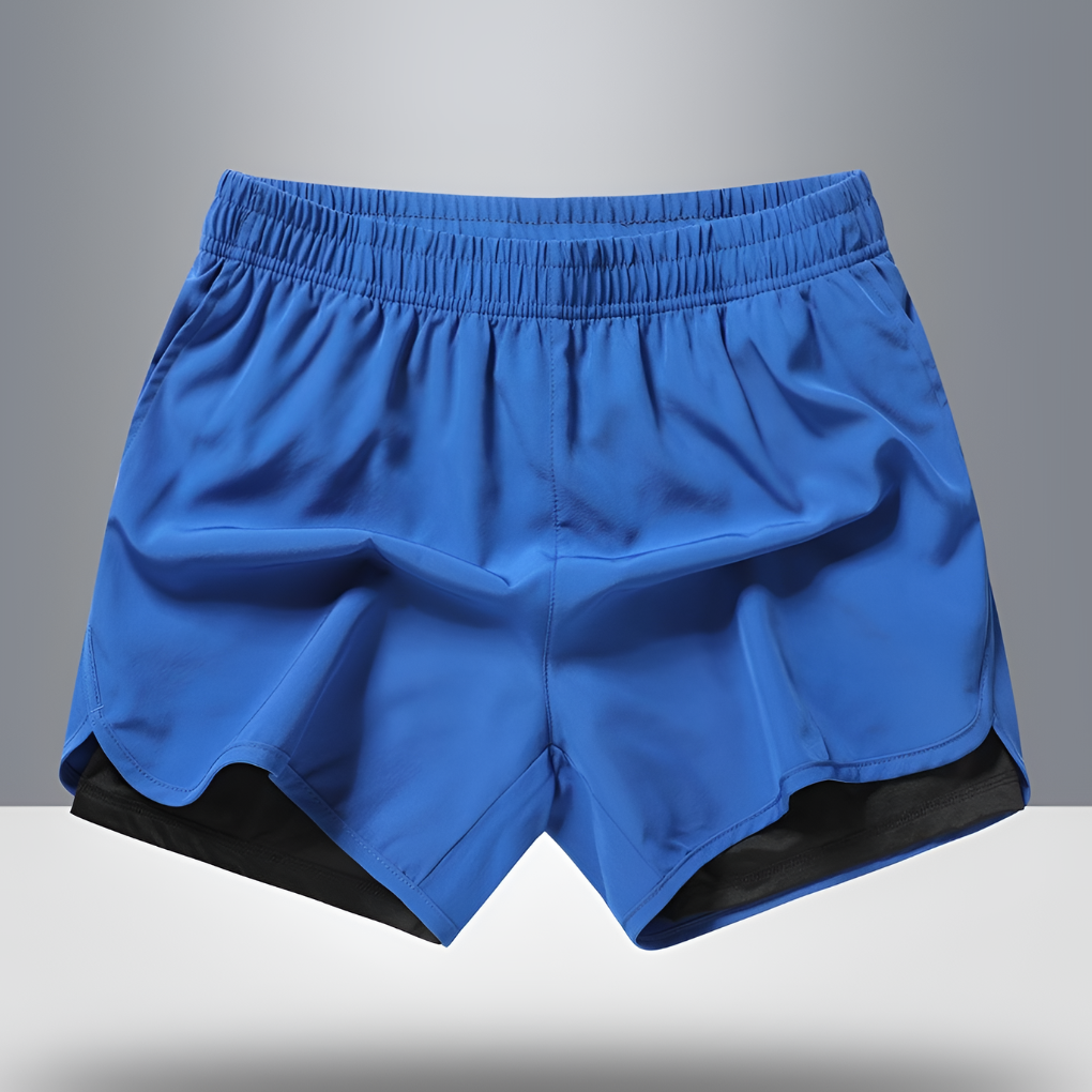 Quick-Dry Men's Running Shorts with Zipper