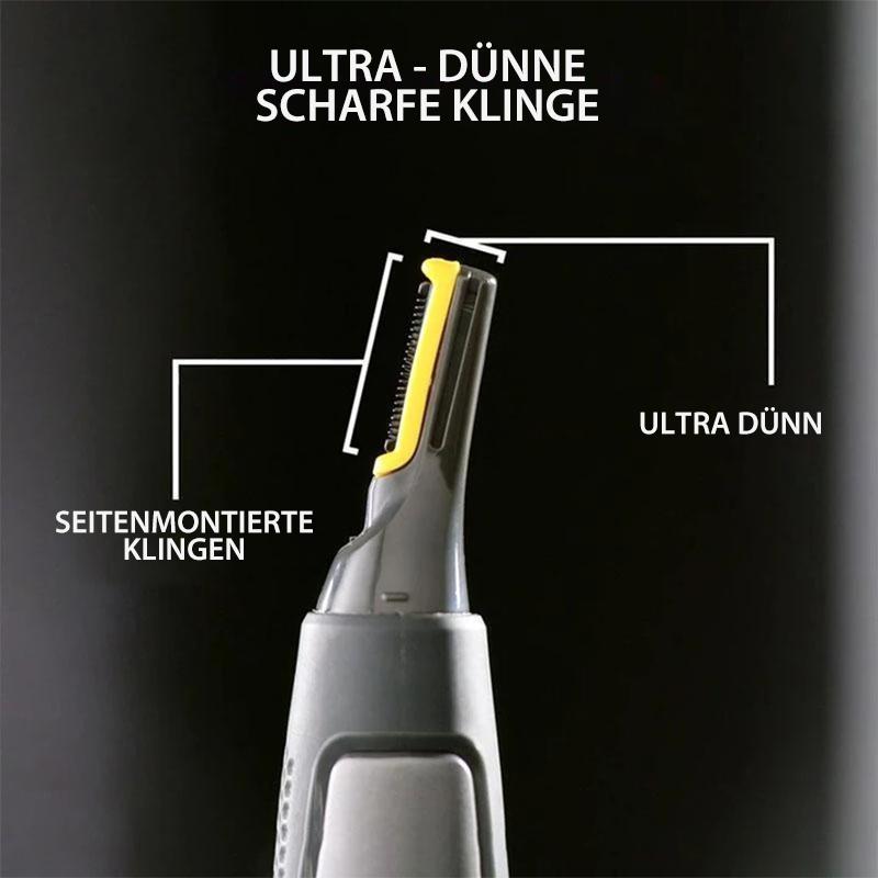 Professional Ultra-Thin Precision Trimmer | Titanium Stainless Steel Blades | Built-In LED Light | Micro-Oscillation Technology | For Nose, Ears and Contours