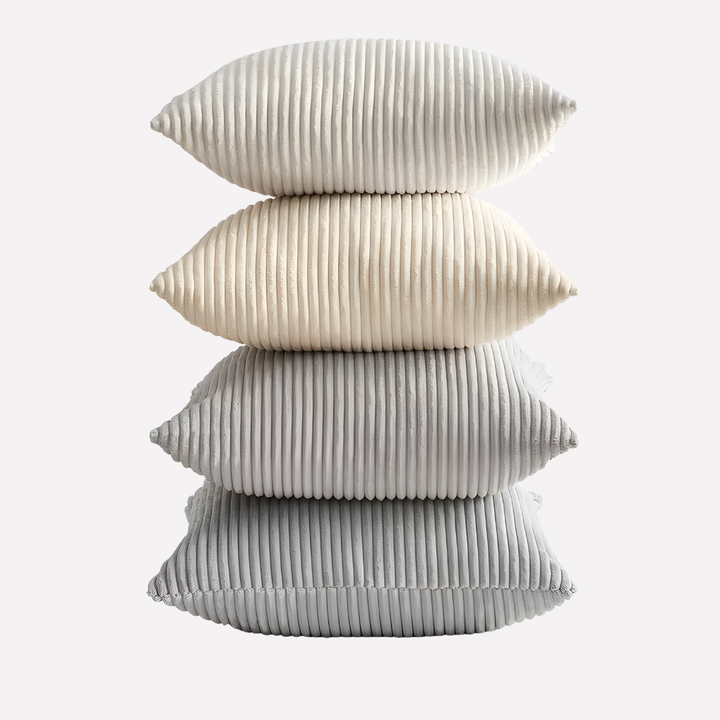 Set of 4 Bohemian Striped Cushion Covers