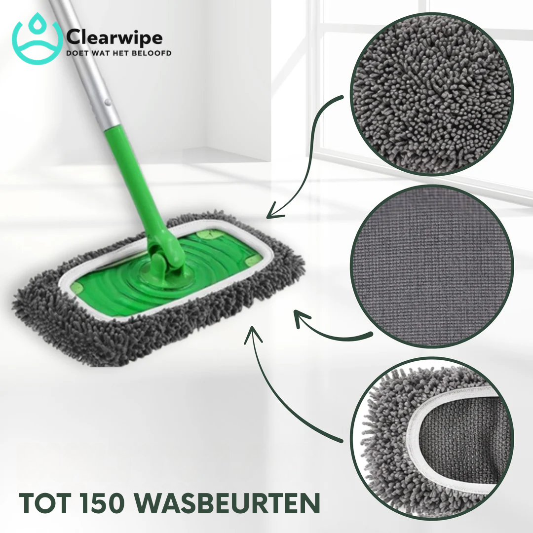 Reusable Microfibre Mop Covers for Wet and Dry Floor Cleaning