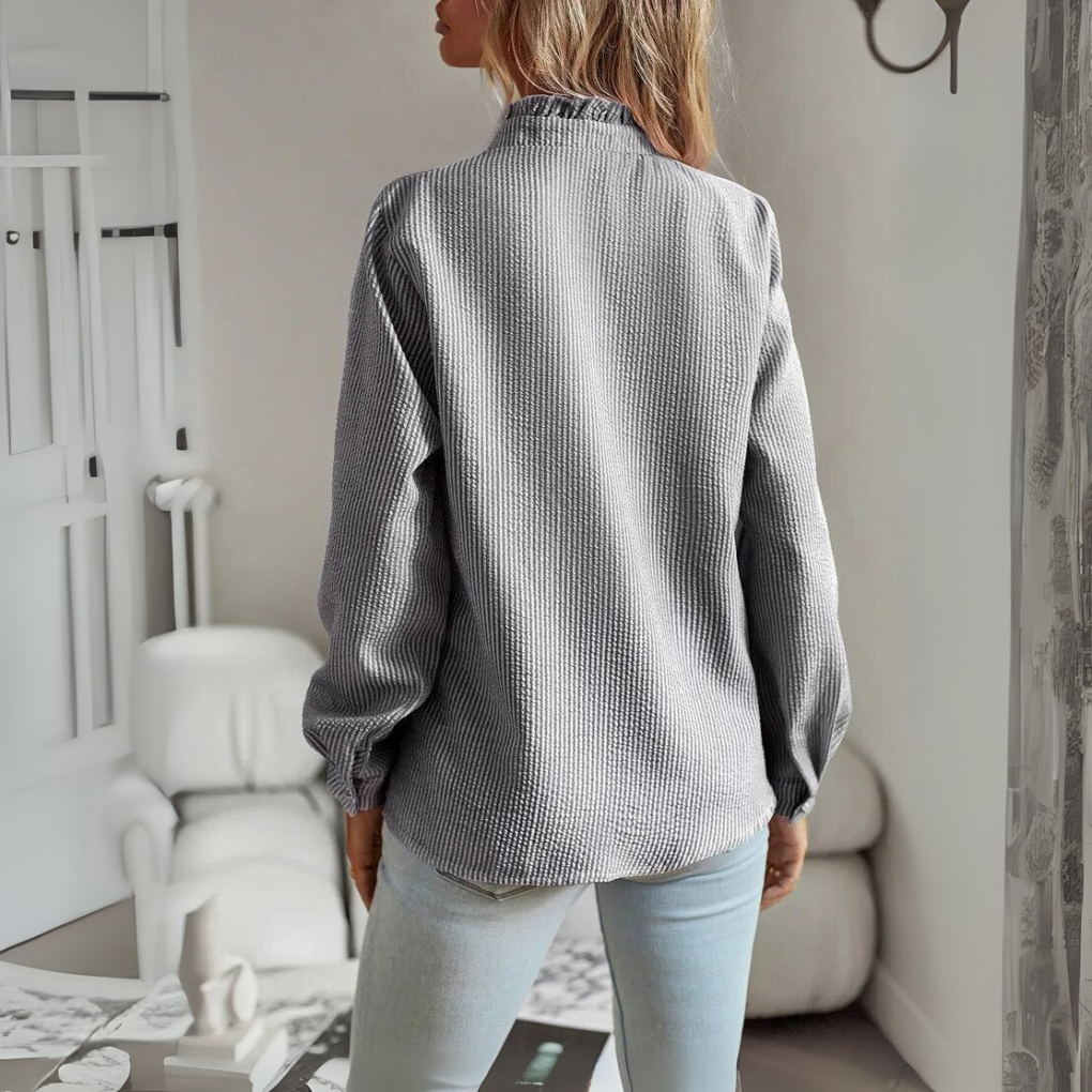 Elegant Long‑Sleeve Blouse