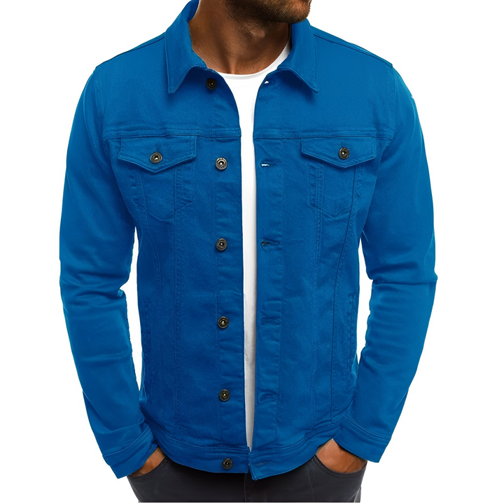 Men's Denim Summer Jacket – Lightweight Style for Warm-Weather Days