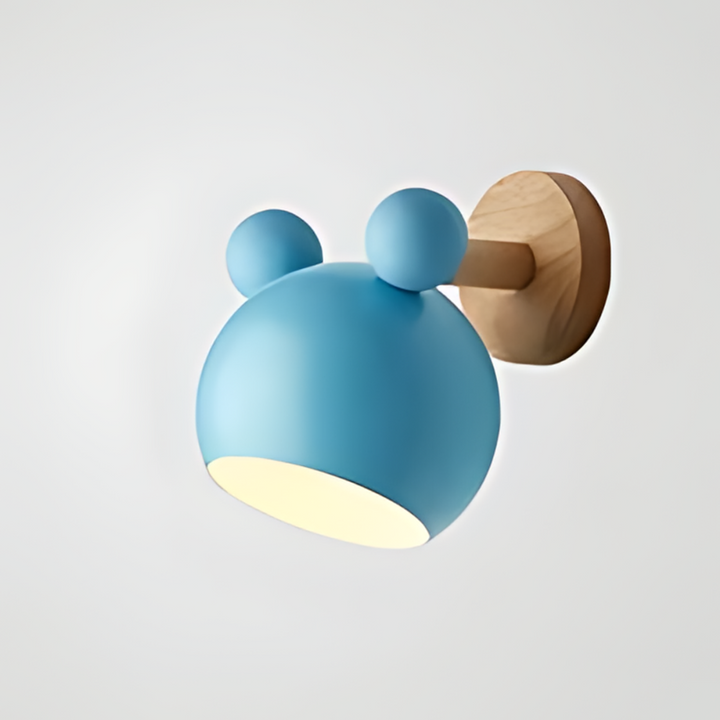 LumiMickey Nordic Wall Light | Adorable LED wall light shaped like Mickey Mouse for a cosy nursery and playroom.