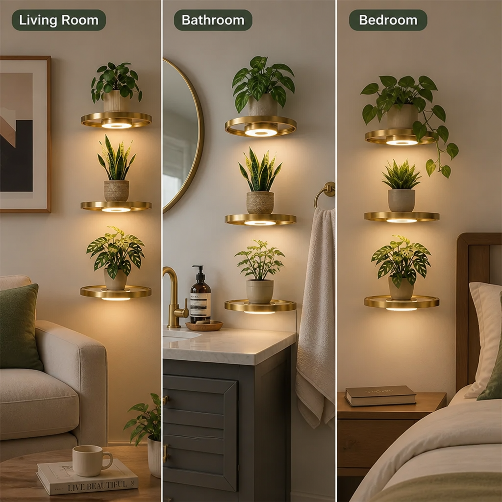 Glow Wall Shelf – Floating LED Display for a Cosy, Tidy Look