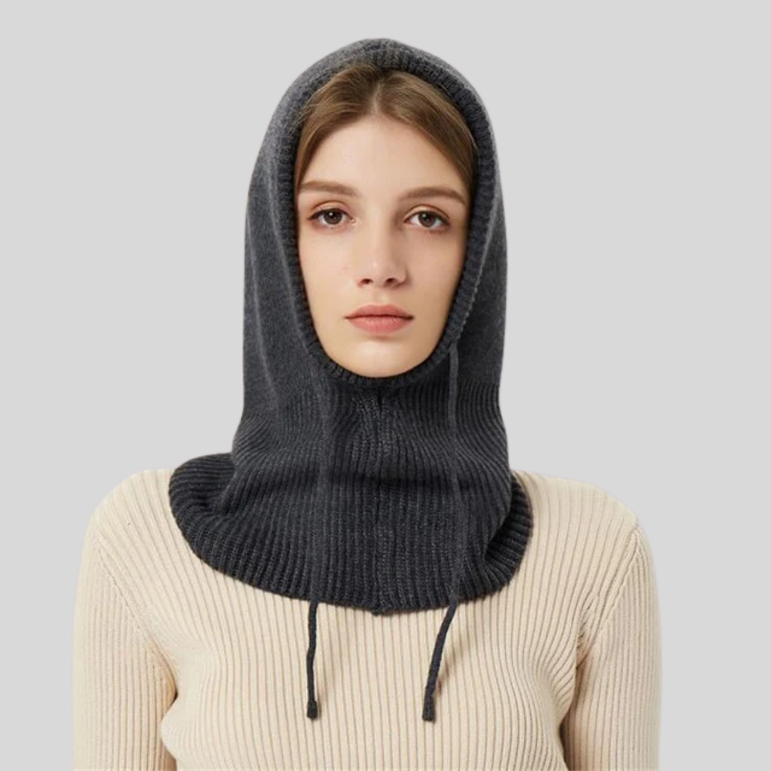Knitted Winter Hooded Neck Warmer