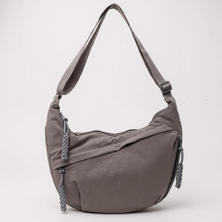 Shoulder Bag - Adjustable Strap, Nylon Crossbody with Multiple Pockets