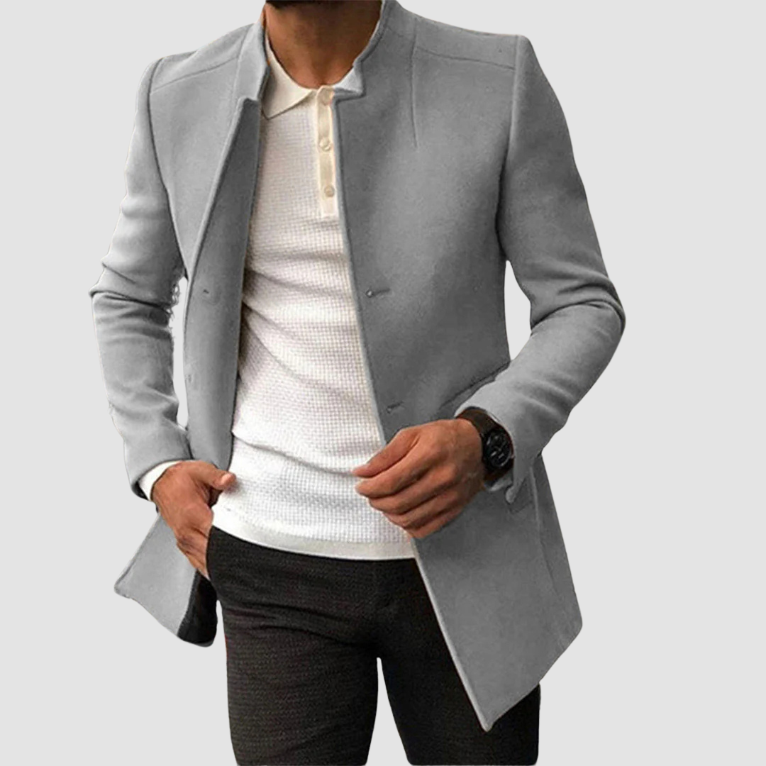 Classic Long Men's Coat Timeless Elegance for Every Season