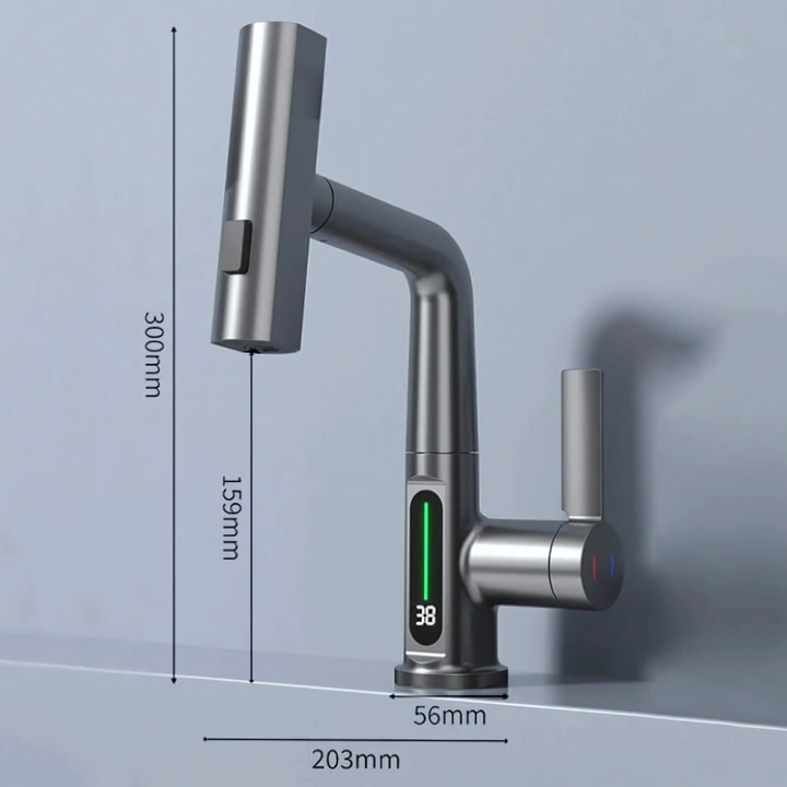 Flexible LED Faucet for Kitchen & Bathroom