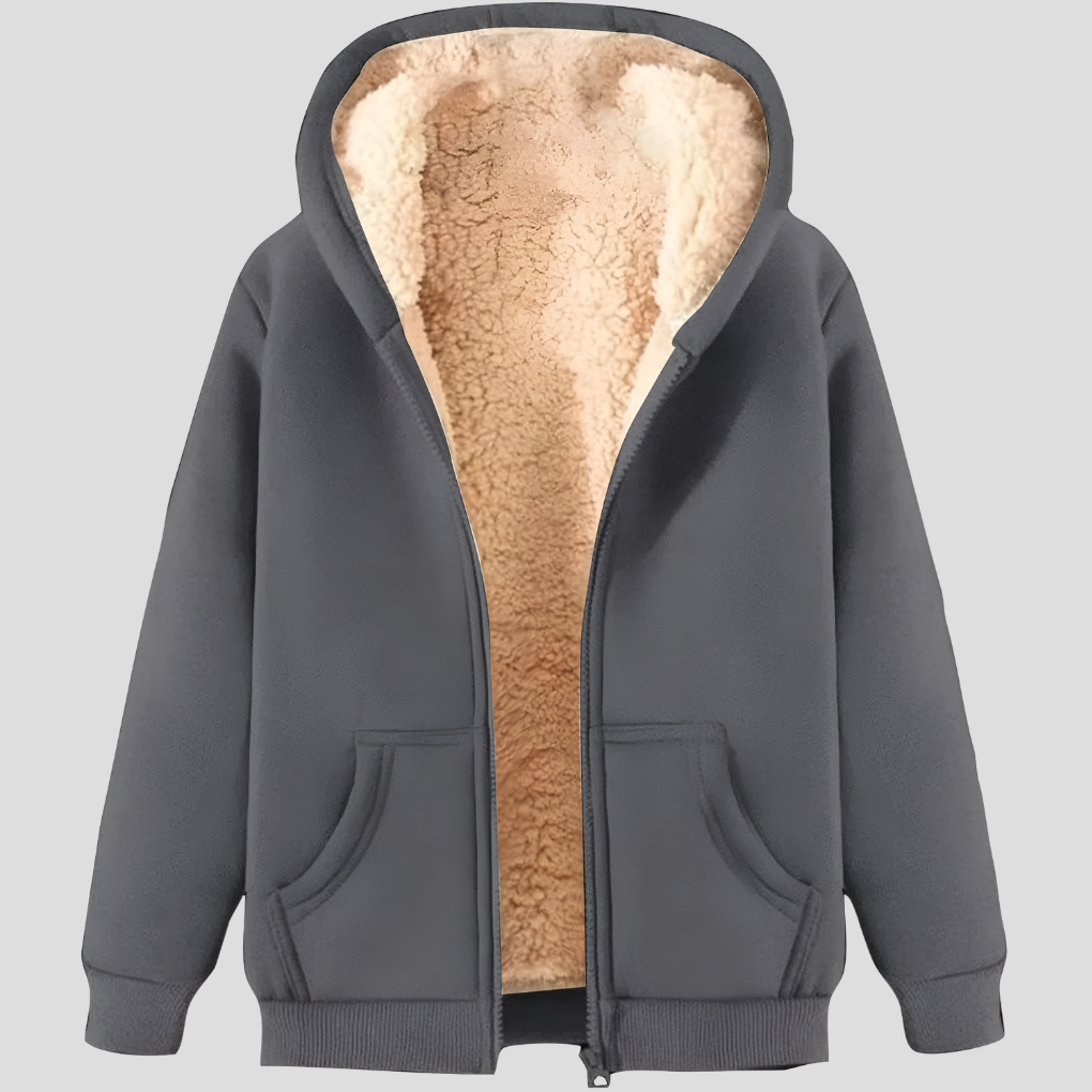 Warmth Men’s Fleece-Lined Winter Hoodie Jacket