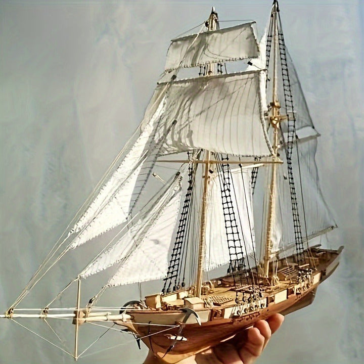 Classic Wooden Sailing Ship Model – Detailed 3D Puzzle for Ship Enthusiasts