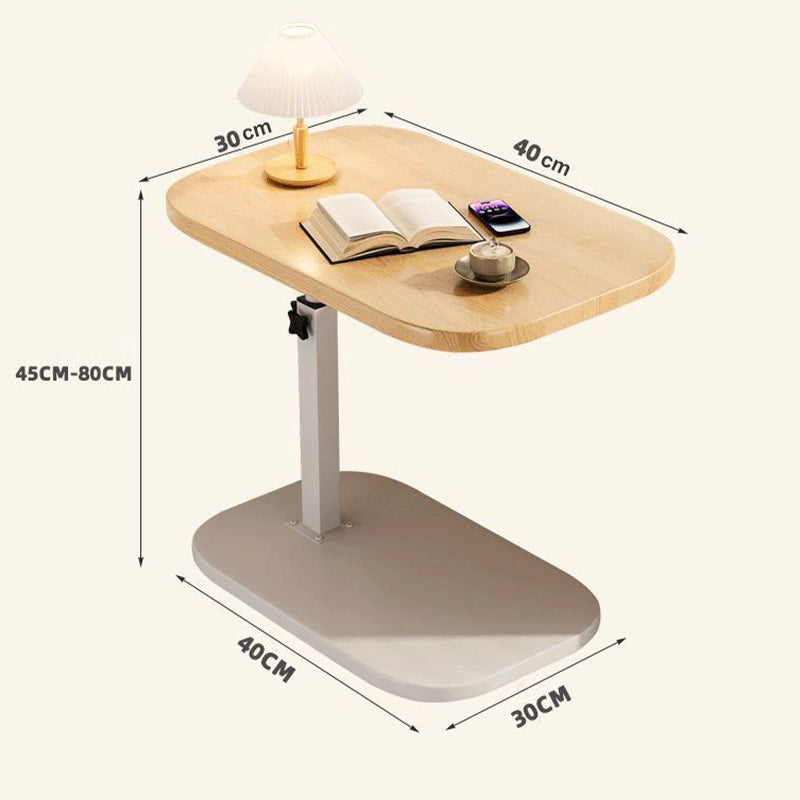 Height-Adjustable Rolling Laptop Desk with 360° Rotating Tabletop, 45–80 cm, 30 kg Load Capacity