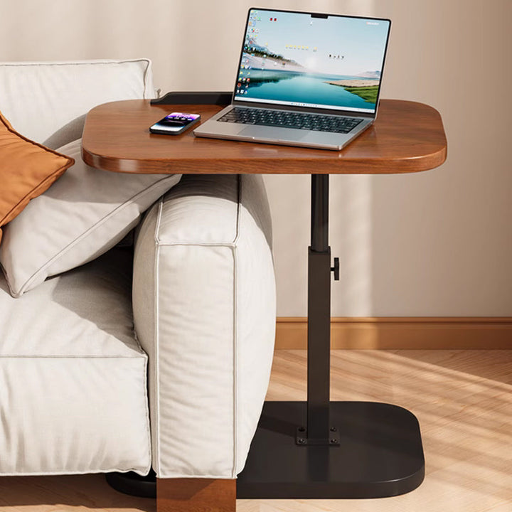 Height-Adjustable Rolling Laptop Desk with 360° Rotating Tabletop, 45–80 cm, 30 kg Load Capacity