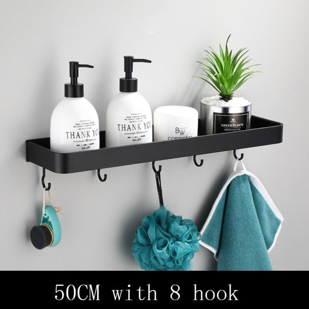 Black Space Aluminum Wall Shelf