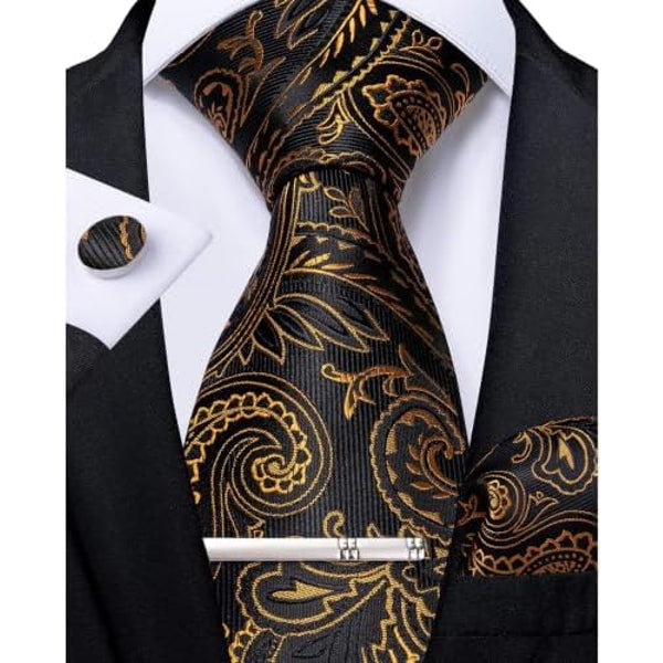 Men's paisley tie set – elegant accessories for weddings & events