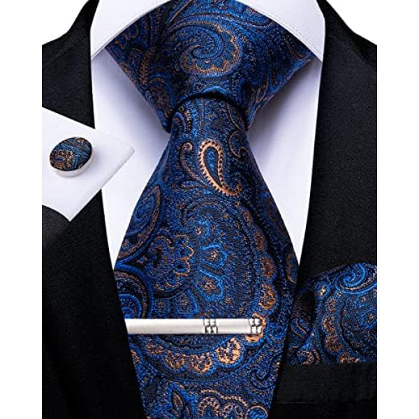 Men's paisley tie set – elegant accessories for weddings & events