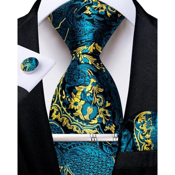 Men's paisley tie set – elegant accessories for weddings & events