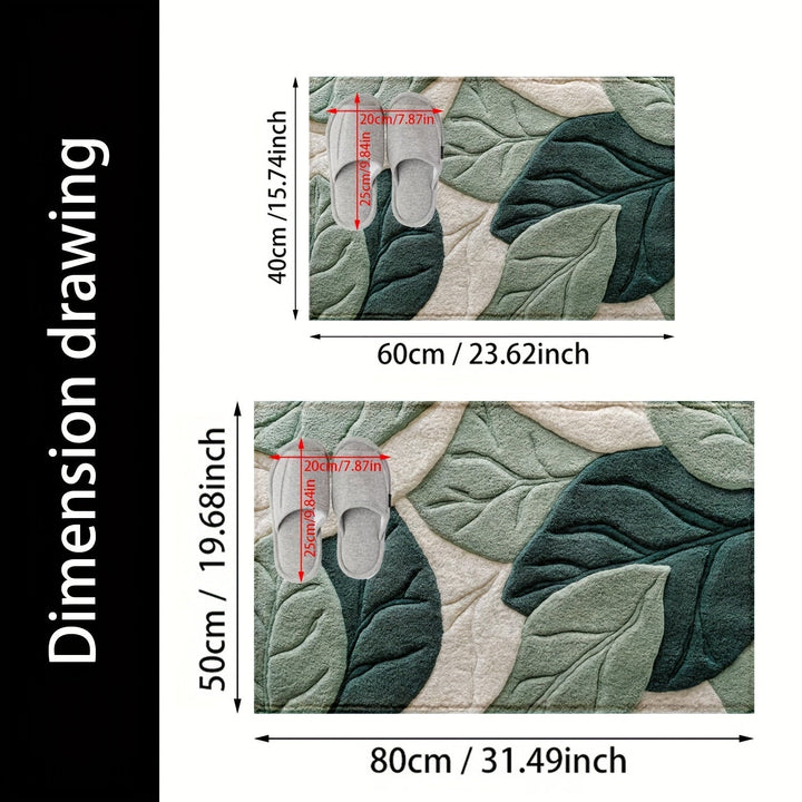 Leaf Bath Mat – Absorbent, Soft and Comfortable for the Bathroom