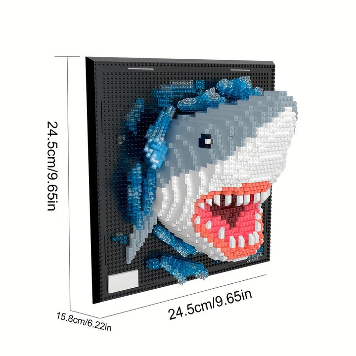 3D Creative Building Blocks – Shark and Eagle Collection